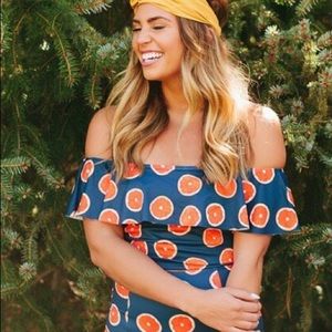 Kortni Jeane Orange Swimsuit
